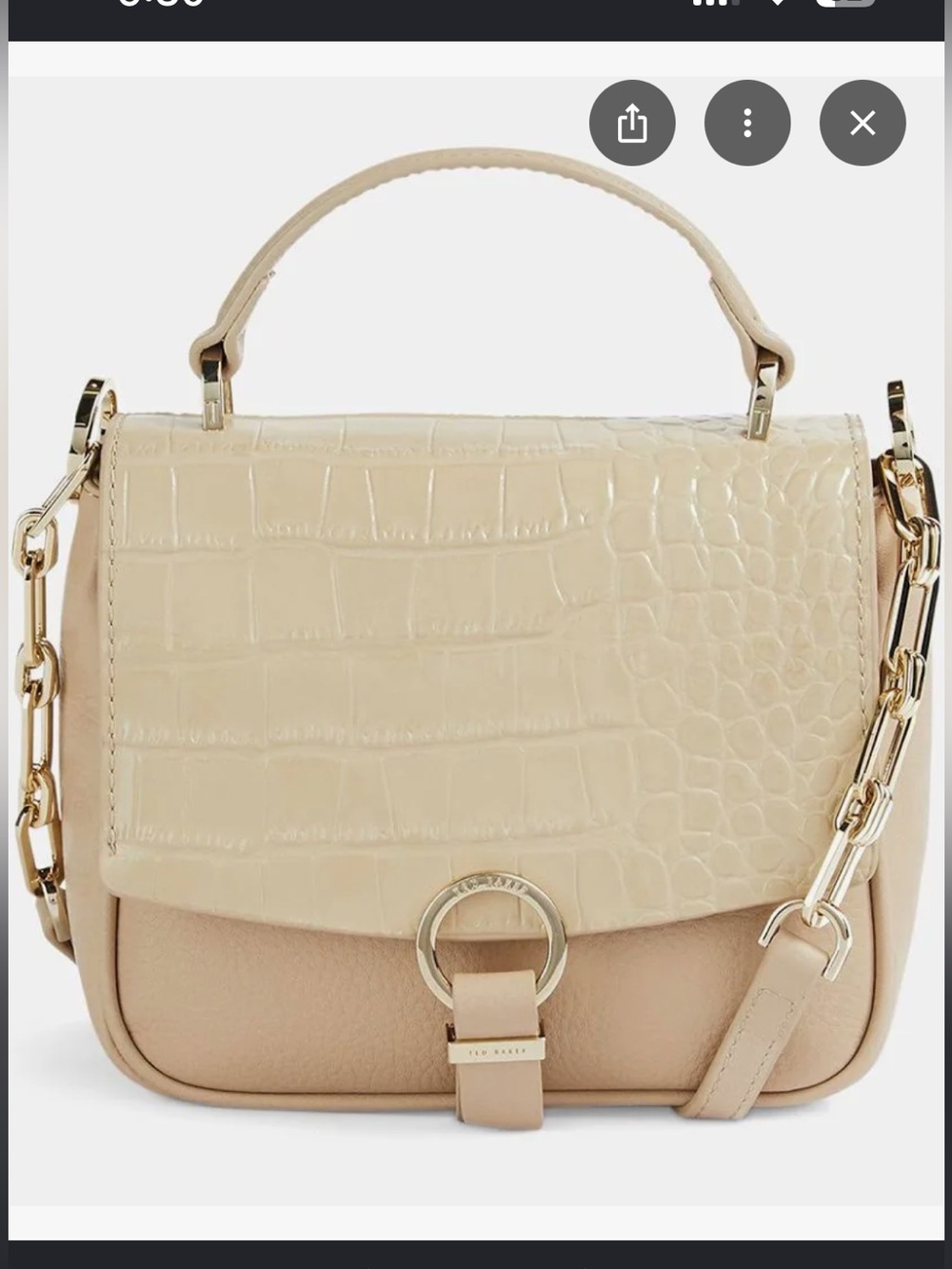 Ted Baker London Loop and Tab Grainy Mini Crossbody bag